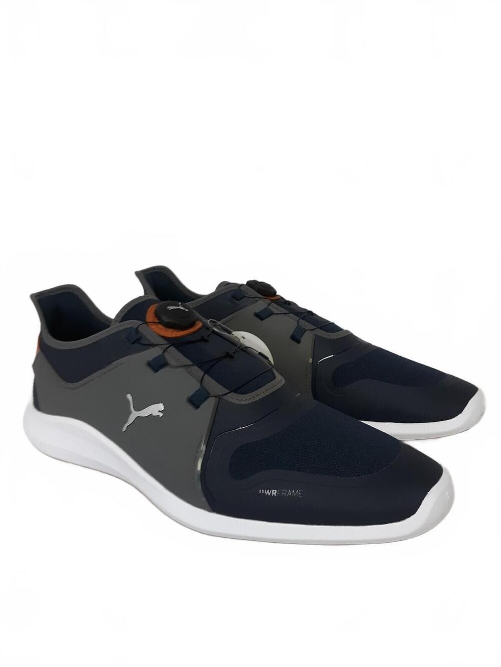 Puma Men's Ignite Fasten8 194541-04 Disc Golf Shoe Navy/Gray Size 14M